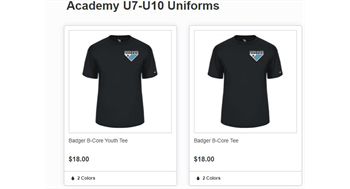 Academy Uniform Order Link